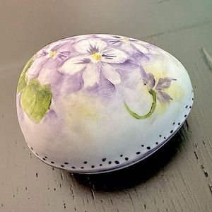 Vintage - Bisque Hand Painted Easter Egg
